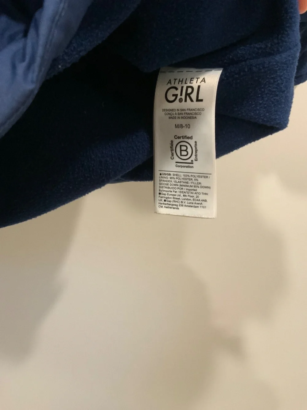 Athleta Girl Snow Day Down Jacket w/ Hoodie Size 8/10